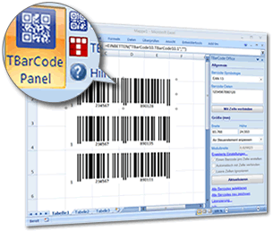 Barcode Add-In für Microsoft Excel